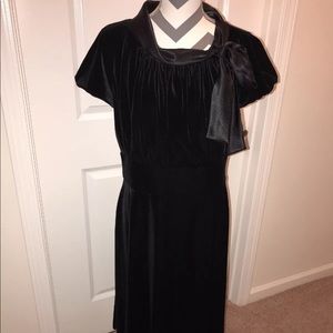 Black Velvet Dress by Stephanie Charles | Sz 14